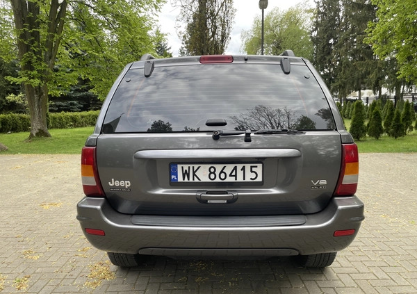 Jeep Grand Cherokee cena 29999 przebieg: 299000, rok produkcji 2002 z Warszawa małe 232